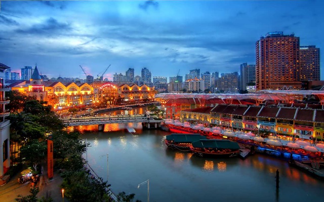 Du lịch Singapore, check in thiên đường giải trí nổi tiếng Clarke Quay